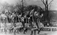 Russian ensemble at the May Day celebrations in Šumperk, 1959