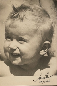 Zdenka as a one-year-old child