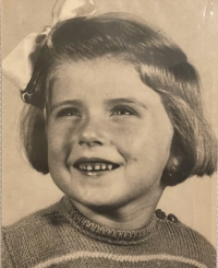 Zdenka in 1948, a four-year-old child