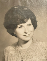 Zdenka as a class teacher at the Ľudovít Štúr Grammar School in Trenčín, 1978