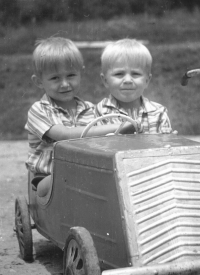 Pavel Marek with brother Ladislav in the late 1950s