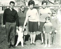 Jiří Hübner with his family