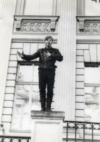 Kamil Krůta with the FPB group in Berlin, 1986