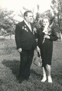 Nikolaj Kuzmin with his wife, 1981