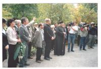 Revealing the symbolic grave of Vladimír Petřek in Valašský Slavín - Rožnov pod Radhoštěm 2005