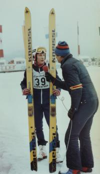 Pavel Ploc, ranking 8th in Štrbske pleso 1984, best out of the Czechoslovak jumpers