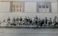 Mother's Day in Šternberg in 1926. Alois Hovadík in the middle.