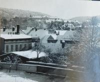 The house  in Šternberk, where the turnery of Alois Hovadík was located.