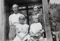 Family of policeman Mr. Papež in the village Bohdan in Carpathian Ruthenia