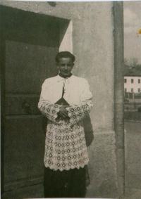 Martin Hagara as a ministrant (40´s)