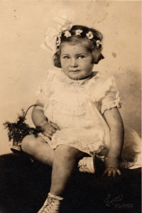 Eva Strankmüllerová, two years old