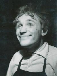 Miroslav Holas in  theater play - 1950s