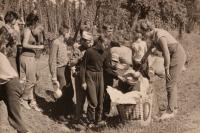 as a teacher at OU Tatra Kolín - 1964