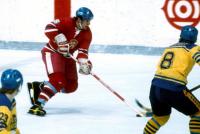 Kužela in a match against Sweden, 1979