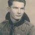 Period photograph of Jindřich Valenta in scout costume, 1953