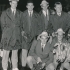 Petr Cermak (far left) pictured with medals from the 1964 Tokyo Olympics where the Czechoslovak eight came third